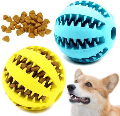 China Viable Rubber Indestructible Squeaky Squeaky Interactive Pet Ball Chew Dog Toy Jigsaw Puzzle Juguetes Para Perros for sale