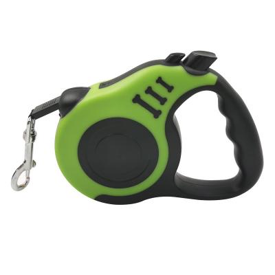 China 2021 Hands Free Durable High Quality Nylon Pet Rope Retractable Dog 3M Green Leash for sale