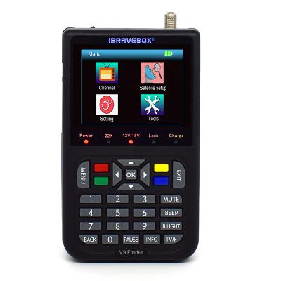 China 3.5 Inch LCD Color Screen FTA DVBS2 Meter HD SAT Finder V9 V9 Sat Finder for sale