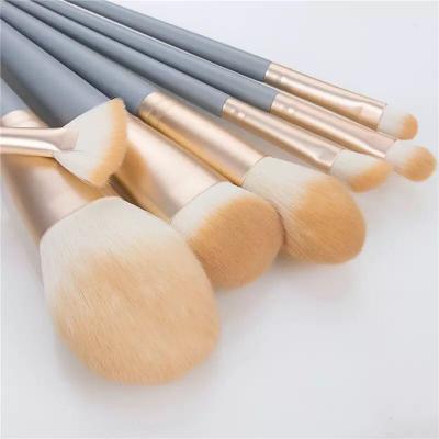 China Durable 10 Pcs/Set Beginner Makeup Set Brushes Blush Professional Foundation Brush Beauty Cosmetic Tools With Bag for sale