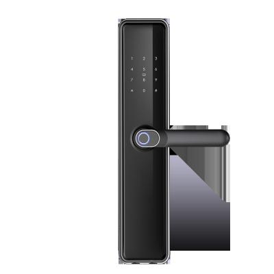 China 2022 New Style Door Handle Smart Electronic Biometric Fingerprint Lock T4 Long Battery Life Smart Door Lock en venta