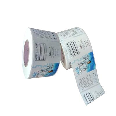 China Waterproof Costom Printing Cosmetic Bottle Label Sticker , Adhesive Vinyl Product Sticker Printed for sale