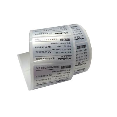 China China Supplier Waterproof Custom For Electronic Product PET Self Adhesive Labels for sale