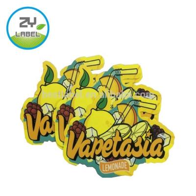 China Waterproof Custom Vinyl Logo Printed Die Cut Sticker Adhesive for sale