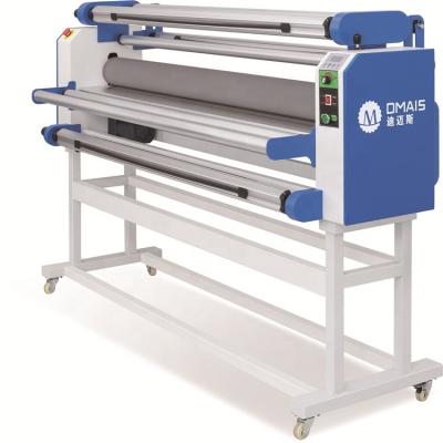 China Silicon Roller DMS Cold Film Coating Machine 1700mm Large Format Cold Laminating Laminator With Cutter for sale