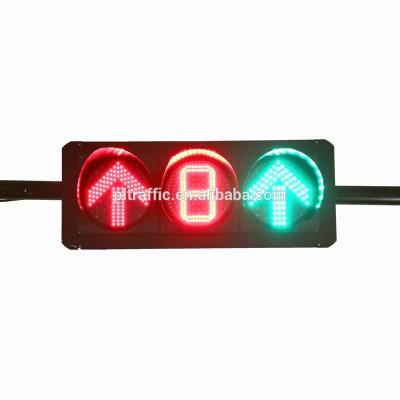 China Newest Signal Light With Timer Remote Control Traffic Cross Light Red Green Arrow 200/300/400mm for sale