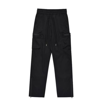 China Anti-wrinkle Retro Ankle Slit Zipper Functional Pants Men's New American Loose Sports Couple Casual Trousers for sale