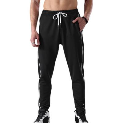 China Anti-wrinkle Clothing Manufacturer Men Sports Joggers Street Casual Sweatpants Loose Fit With Stripes for sale