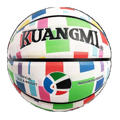 China Unique Hot Sale Leather Design Moisture Absorbing Global Digital Custom Logos Printing Leather Art Basketball Pattern for sale