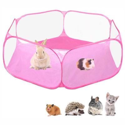 China Foldable Small Animal Cage Fence Exercise Playpen Outdoor/Indoor Breathable Pet Tent for Guinea Pig, Rabbits, Hamster, Chinchillas for sale