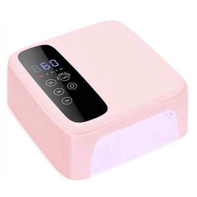 China Cordless Nail UV Lamp LED Nail Dryer For Smart Rechargeable Professional Gel Nail Polish Manicure Tools DIY Girls Salon 8.38 x 8.58 x 3.89 inch for sale