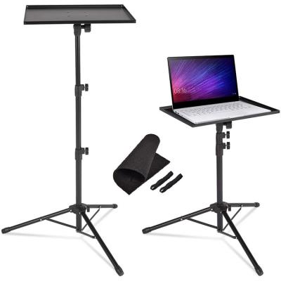 China Professional Universal Tripod Stand Adjustable Metal DJ Laptop Projector Computer Table Floor Stand for sale