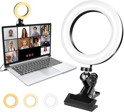 China Live Broadcast Selfie Ring Light for Desktop Laptop LED Ring Light for Video Conference Lighting Webcam Chat Live Streaming for sale