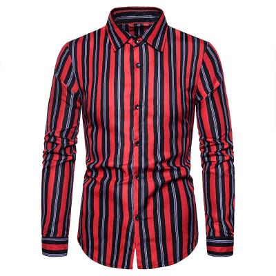 China Fashion Breathable Casual Regular-Fit Men's Long Sleeve Printed Designers Shirt Mens Spring Blouses And Shirts for sale