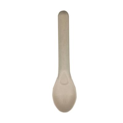 China Custom Disposable Biodegradable Tableware Sugarcane Bagasse Spoon Cutlery Set for sale