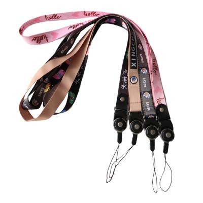 China High Quality Polyester OME Polyester Printed Custom Logo Neck Rope Cell Phone Multicolor Lanyard for sale