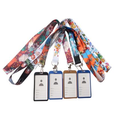 China Polyester Factory Fholesale Promotion Work Card Lanyard Can Be Customized Color Printing Mobile Phone Lanyard for sale