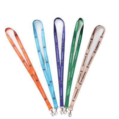 China Factory Classic Wholesale School Custom Lanyard Polyester Heat Sublimation Full Color Lanyard for sale