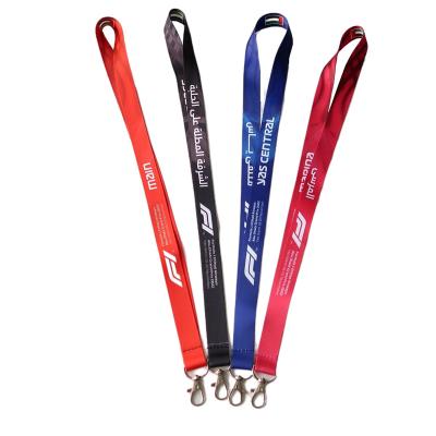 China Low MOQ Promotional Gift Multicolor Customized Key Chain Strap With Logo Custom Polyester Lanyard for sale