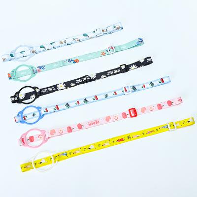 China Wholesale Custom Eco-Friendly Lanyard Neck Strap Universal Adjustable Water Bottle Holder Lanyard Cartoon Printing Pattern Water Bottle for sale