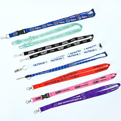 China Eco-friendly Wholesale Colorful Silk Screen Printing Lanyard Professional Factory Custom Printed Lanyards With Logo for sale