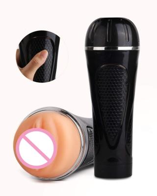 China Realistic Realistic Texture Feel Masturbation Clip Suction Dismountable Easy To Clean Vaginal Male Masturbation Cup Practical Device for sale