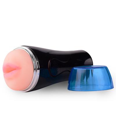 China Vaginal Intercourse New Male Masturbation Clip Suction Clip Suction Clip Amazon Masturbation Aircraft Simulation Oral Channel Penis Trainer Cup for sale