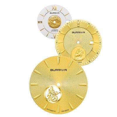 China Custom Logo Watch Dial Manufacturer Gold Coin Watch Face Watch Dial Gold Coin Watch Dial for sale