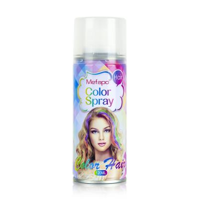 China Fast Hair Manufacturer Wholesale Low MOQ Popular Temporary Hair Dye Color Spray Hairspray Color for sale