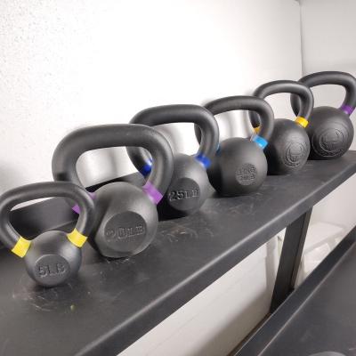 China Durable high quality bodybuilding equipment powder coated cast iron kettlebell for sale