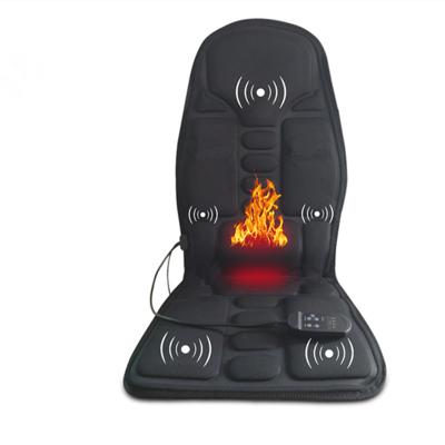 China Vibrating Body Car Massage Cushion Shiatsu Kneading Portable Full Body Massage Back Heating Chair Massage Cushion for sale