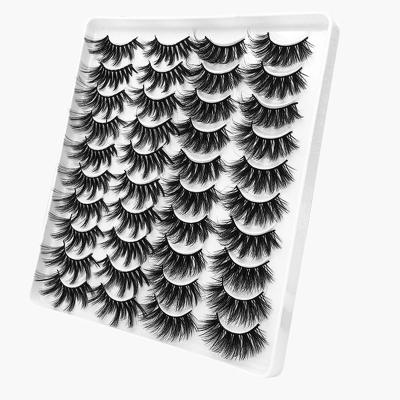 China Synthetic Wholesale 3D Mink Eyelash Strips Custom Packaging Synthetic Eyelashes Eyelash Extension for sale