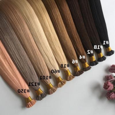 China Hot Selling Silky Straight Wave Pre Bonded Italian Remy Human Hair Double Tip Keratin U Tip Hair Extension Pulled Hair Extensions for sale