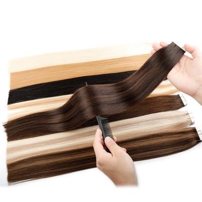 China Wholesale Double Straight Remy Human Hair Extensions Pulled from 100 Remy Human Tape Hair Extensions for sale