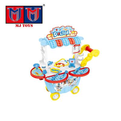 China Kids Role Play Kids Doctor Pretend Play Set Educational Medical Equipment Cart Kids Pretend Role Play Toys For Boys Girls for sale