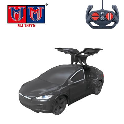 China 4 Channel 27Mhz 4 Channel Remote Control Racing Game Open Door Function 1:24 RC Car With Light for sale