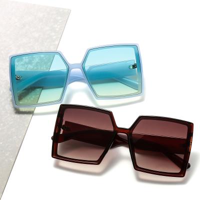 China Hot Selling Square Big Frame New Style Environment Friendly Outdoor Wide Leg Sunglasses for sale