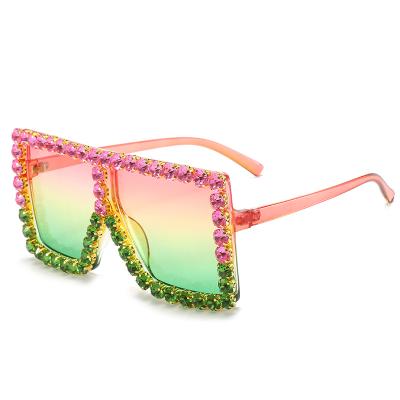 China Hot Selling Square Environmentally Friendly Diamond High Quality Outdoor Sunglasses for sale