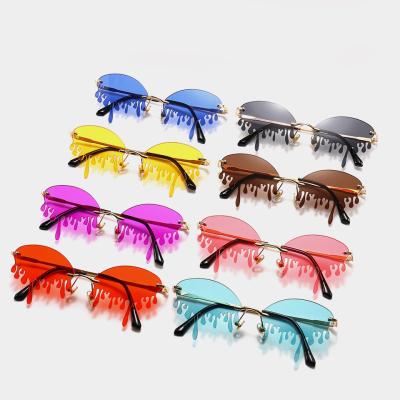 China Environmental Friendly Women Shape Fashionable Teardrop Shape Hot Selling Sunglasses for sale