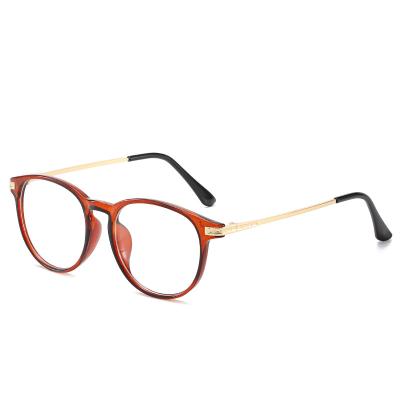 China Environmentally Friendly Wholesale Men Women Round Glass Blue Light Anti Blocking Glasses for sale