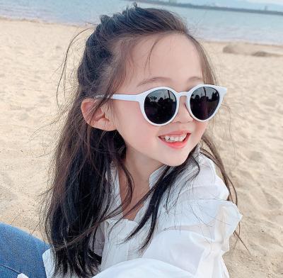 China Fashion Child Little Girl PC Frame Child Environmental Friendly Round Sunglasses for sale