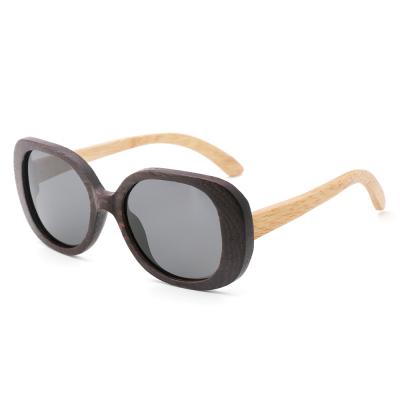 China Environmentally Friendly Outdoor Brown Wood Shade Frame Bamboo Oak Legs Sunglasses for sale