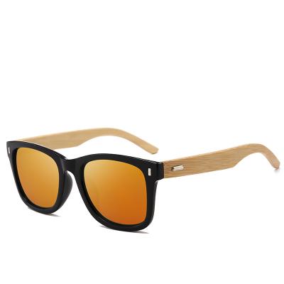 China Environmental Friendly High Quality Custom Frame Bamboo Wooden Leg PC Polarized Sunglasses for sale