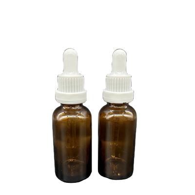 China Pilfer-Proof 1oz glass dropper bottle Temper evident Eye Dropper Glass Medicine Droppers for Medications Essential Oils Liquid for sale