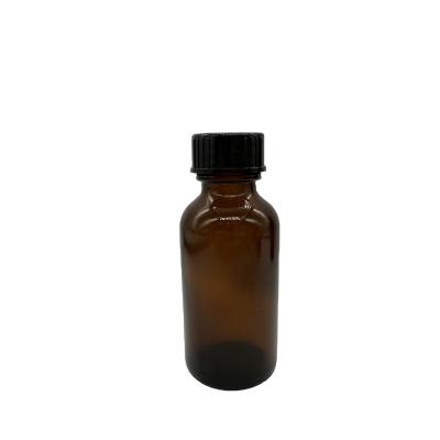 China Non Spill 20mm Black polycone lid pp screw lid for 1oz boston round bottle for sale