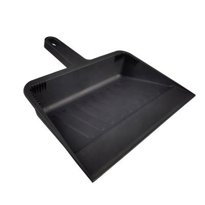 China Household Cleaner Wholesale 12 Inch Dust Resistant PP Plastic Large Wide Pan With Handle For Outdoor Indoor Office Cleaning for sale