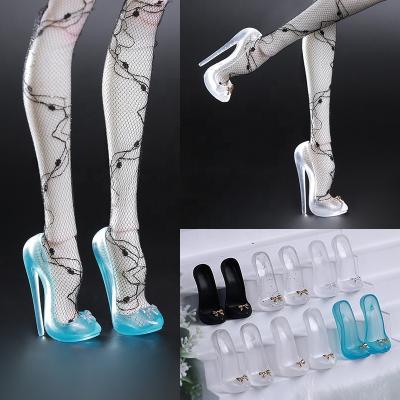 China Cartoon Toy New bjd shoes for 1/4 resin popovy WXS4-121 body about 6.3cm body sister lillycatn high heels material of phyllis beth kunis winona doll for sale