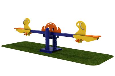 China Security Plastic Toddler Seesaw , Outdoor Seesaw For Kids Colorful for sale