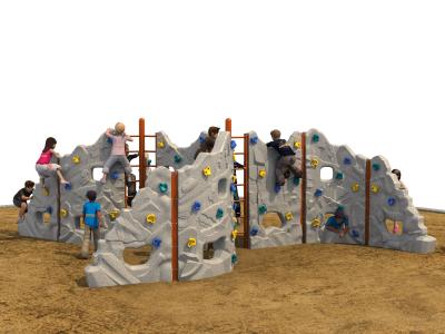 China Kids Garden Climbing Wall , Diy Kids Rock Climbing Wall ASTM for sale