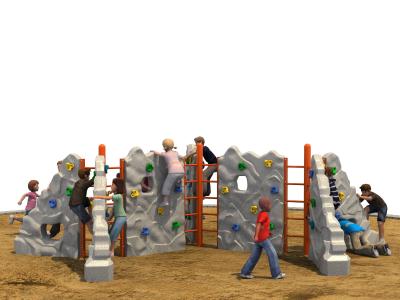 China Outdoor Kids Climbing Wall Color Optional With Anti Theft Screws for sale